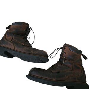 Red Wing Brown Steel Toe Boots 4200 Mens 7.5 F2413